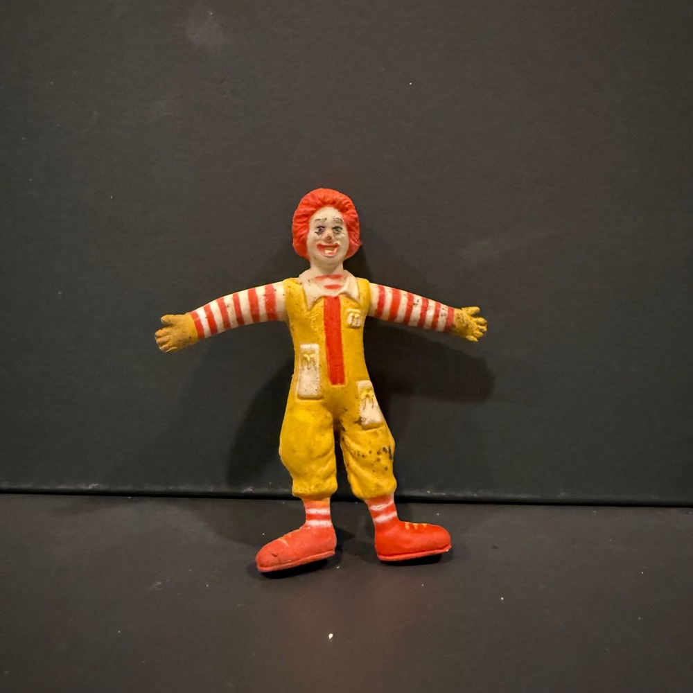 Vintage Ronald McDonald Toy Figure McDonald's Collectible Character Play Toy